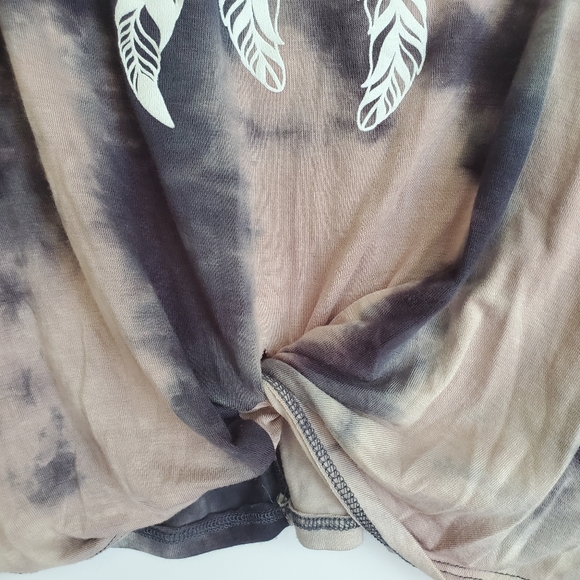 Boho Wild Tie Dye Long Sleeve Tee NWT 1X - Picture 4 of 6